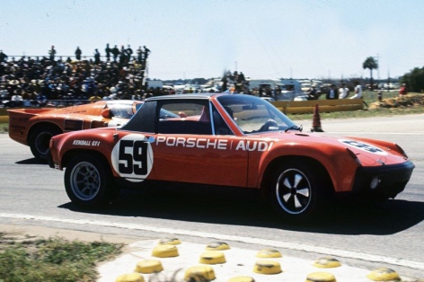 The 1971 Porsche 914/6 driven by Peter H. Gregg and Hurley Haywood IMSA GTU Championship Winning Car.